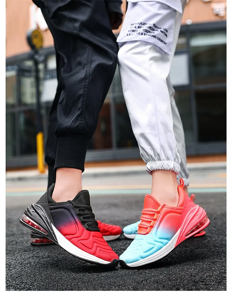 
Chinese Footwear Manufacturer Air Cushion Sports Shoes Couples Sneakers Fashion Women Men Running Jogging Casual Shoes 
