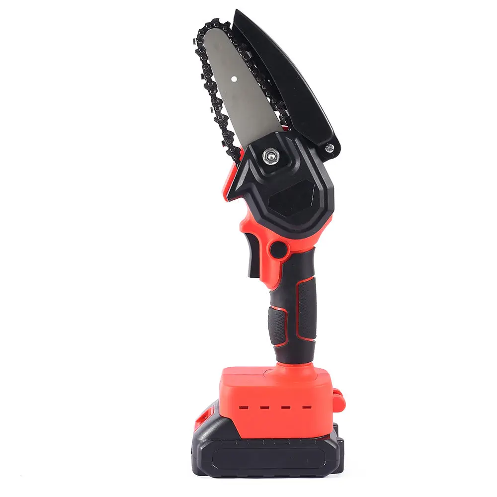 Top Ranking 6 Inch Handheld Pruner Electric Chainsaw 21V Rechargeable Portable Chain Saw Mini With Brushless Motor