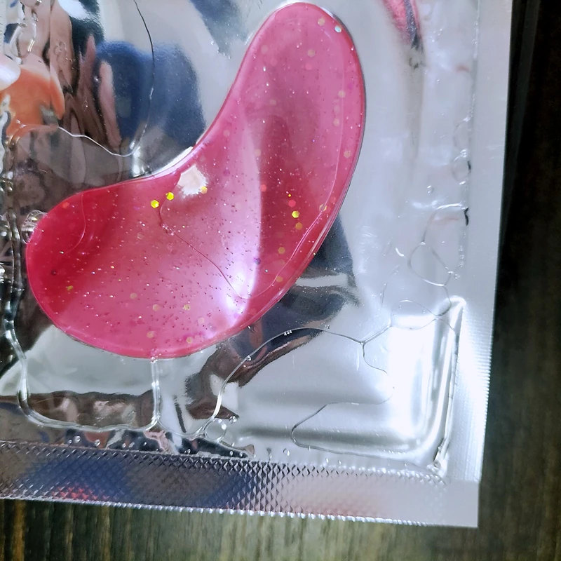 OEM Glitter Collagen Eye Patches for Dark Circles Under the Eyes Reduce Dark Circles Hydrogel Under Eye Mask