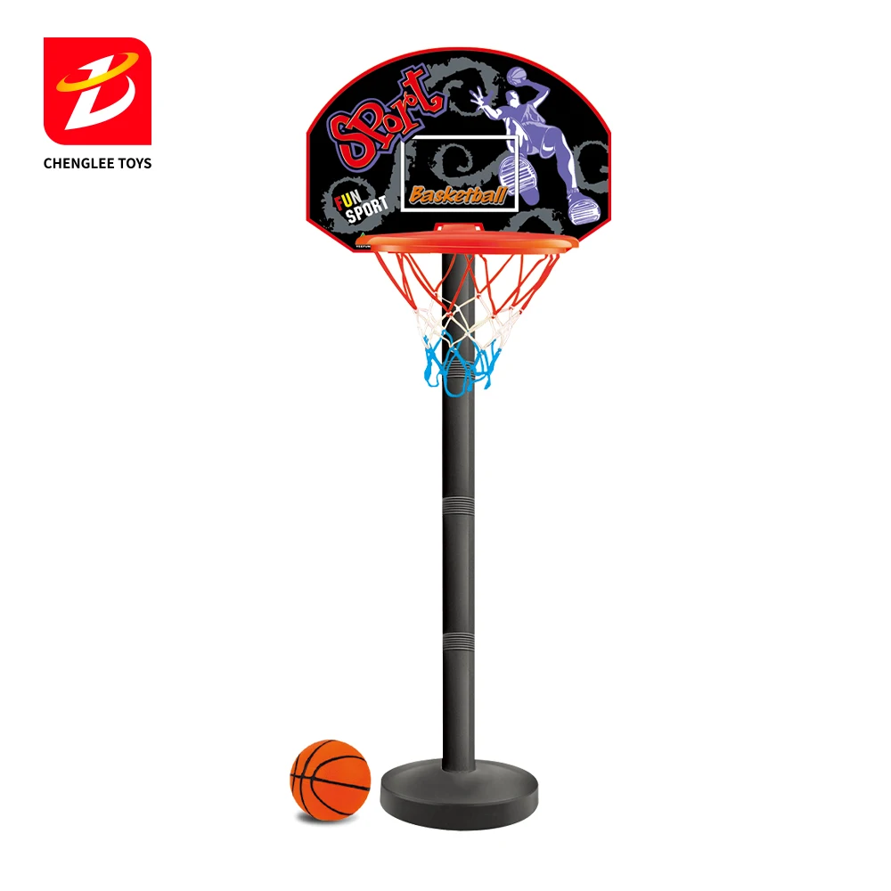 Kids Sport Games Basketball Stand Toys Indoor Outdoor Sports Game Adjustable Height Basketball Hoop Toys