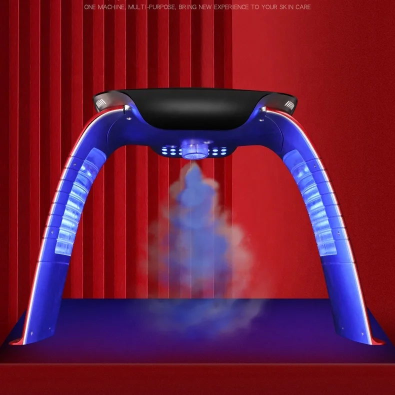 
New 8 Color Korean Other Skin Care Products Skin Tightening Nano Spray Facial Panel Led Face Mask Light Therapy With Steamer 