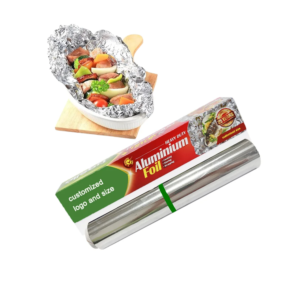 Aluminium Foil 30cm Heavy Duty Cooking Baking Paper Nonstick Aluminium Foil Paper With Perfect Sheet Cutter