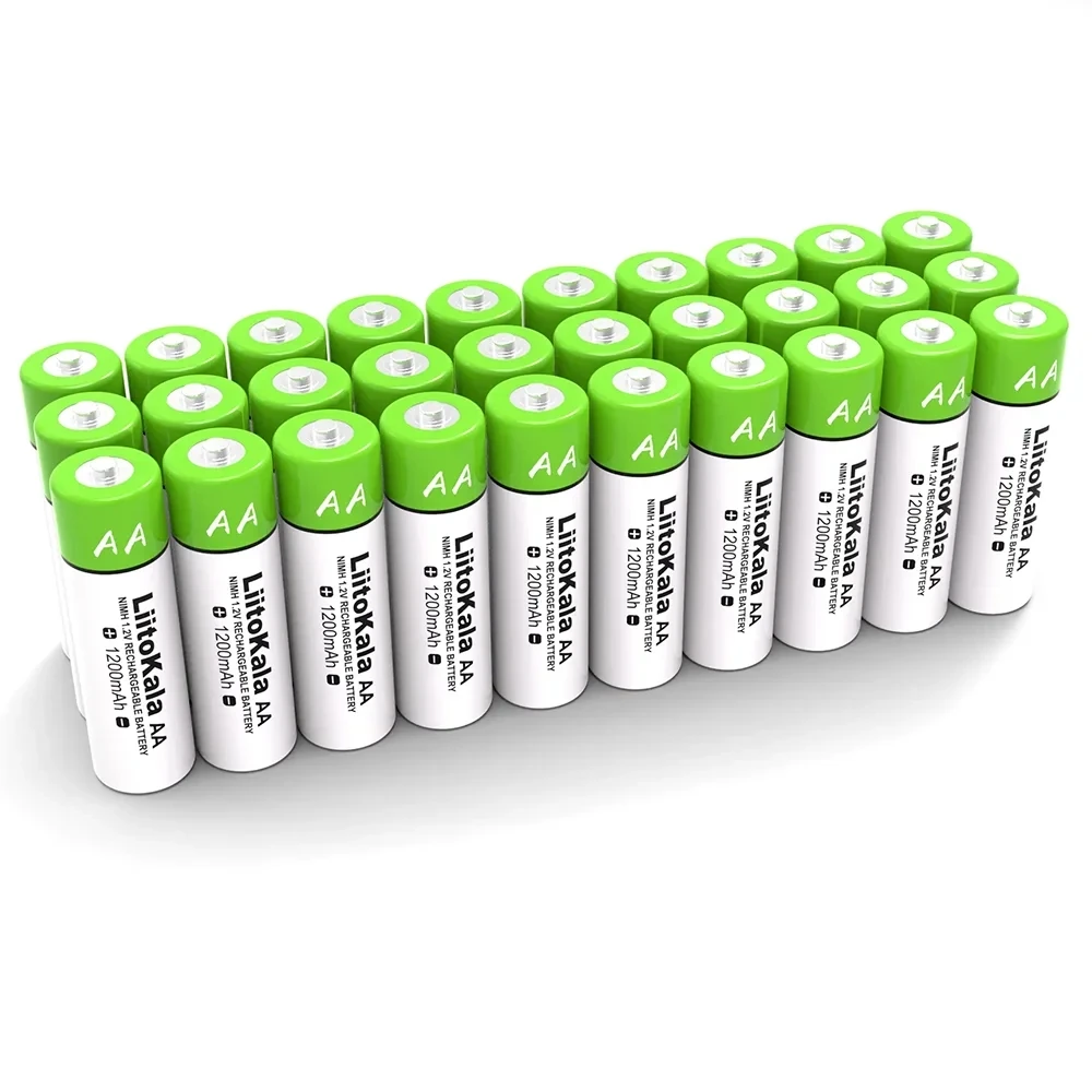 AA 1.2V NIMH 1200mah Rechargeable Battery for power tools remote control  LiitoKala AA Battery