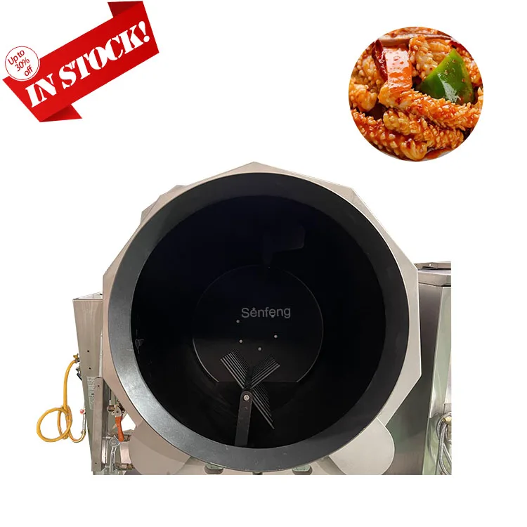 Big Capacity Kitchen Auto Cooking Wok Intelligent Cooking Robot Machine for School Catering