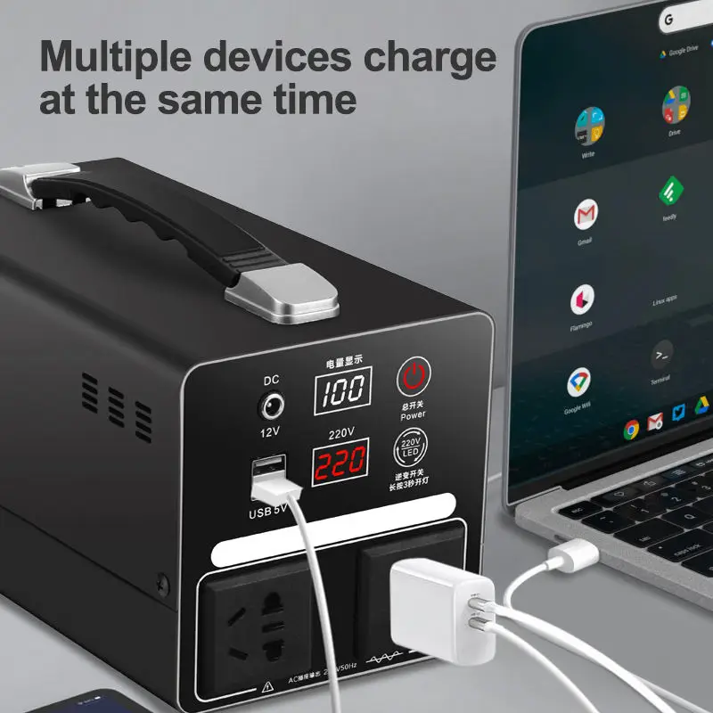 220V Portable Home Power Station for Self-Driving, Camping, and Live Streaming with Outdoor Power Supply Equipment