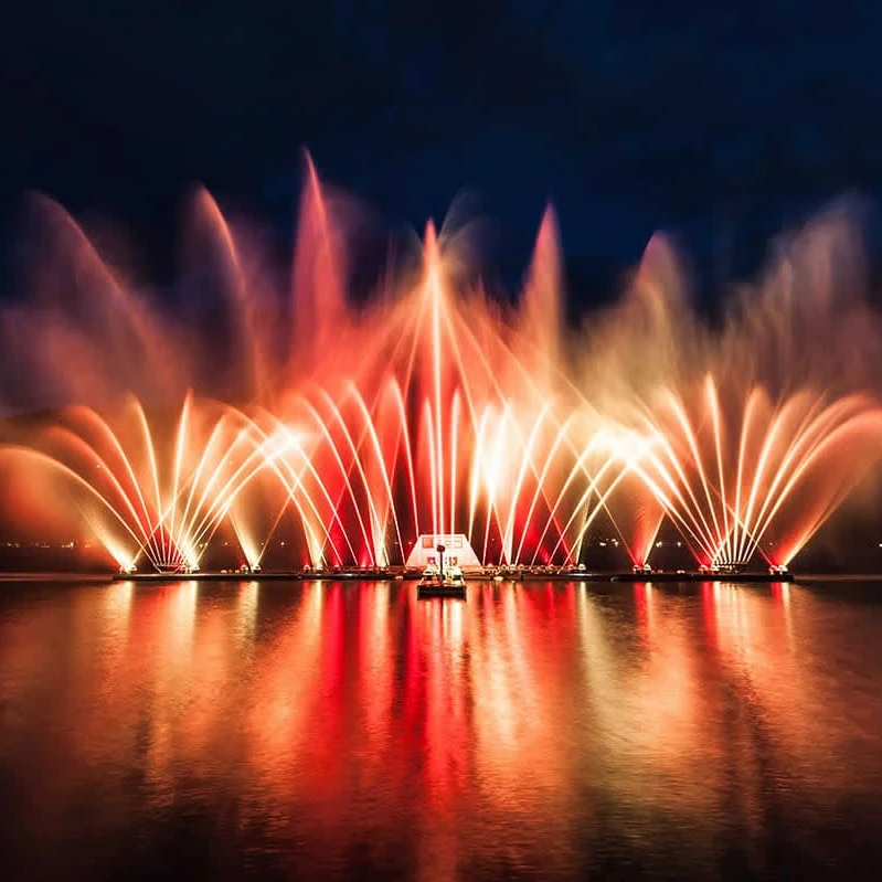 China Manufacturer Turnkey Fountain Project Outdoor Large Musical Dancing Magic Lake Show Fountain Water