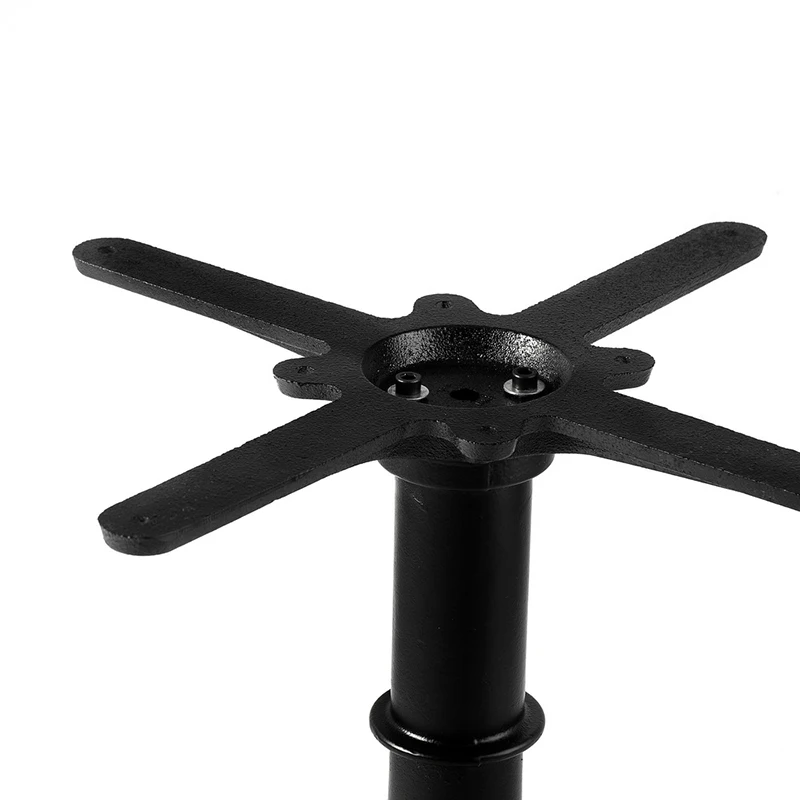 WEKIS Hot Sale Black Steel Tulip Circular Table Base With Round Stand For Dining Bar Table Wrought Iron Table Base