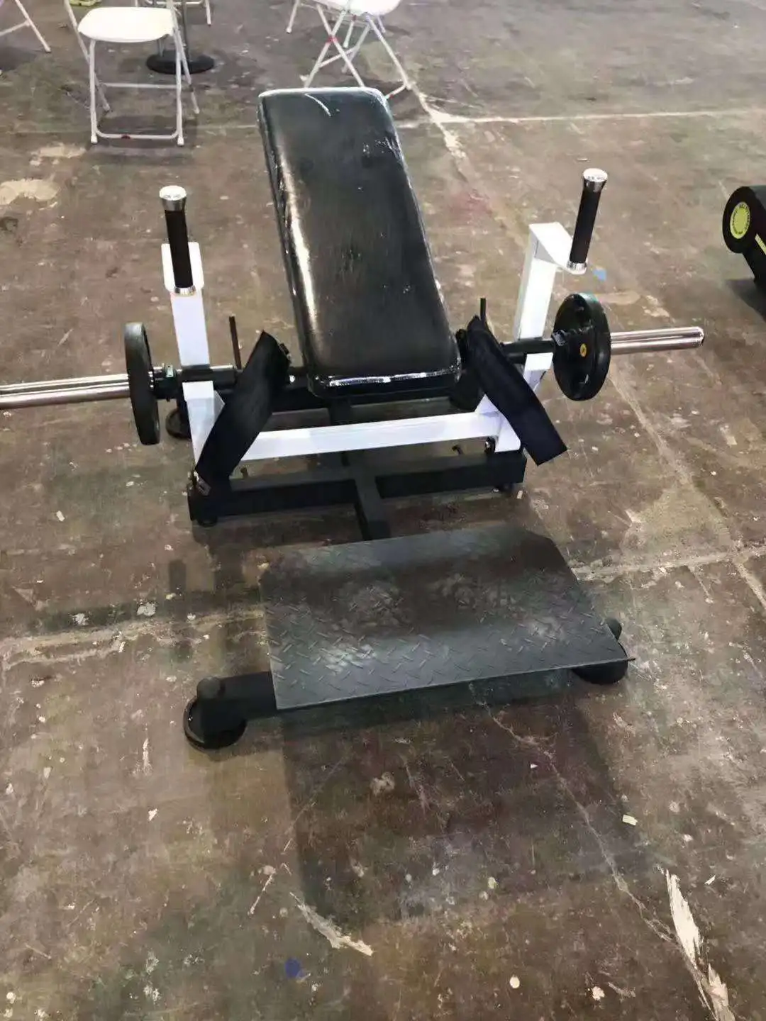 ASJ-S095 Hip machine Glute Drive machine  Gym Hip Lift Hip Thrust Plate Loaded Glute Drive Machine