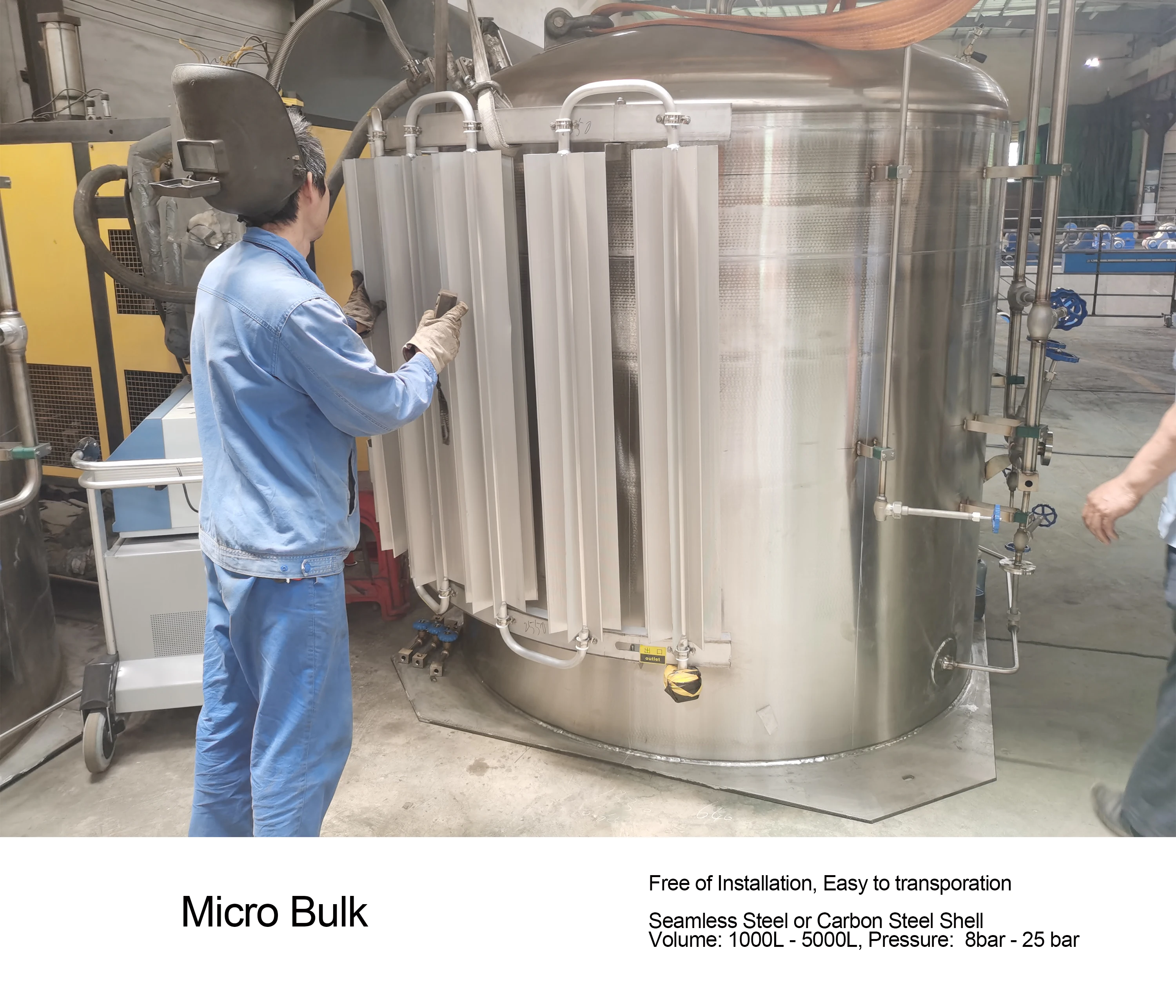 ASME or GB Standard Liquid CO2 storage tank