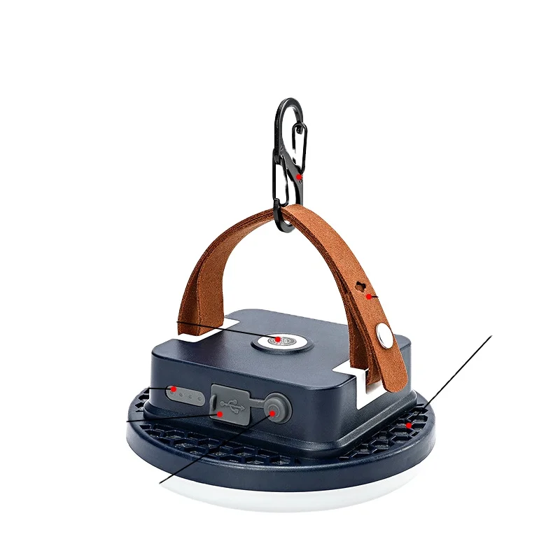 Portable Emergency LED Camping Light Waterproof Usb Rechargeable Camping Lamp With Hook