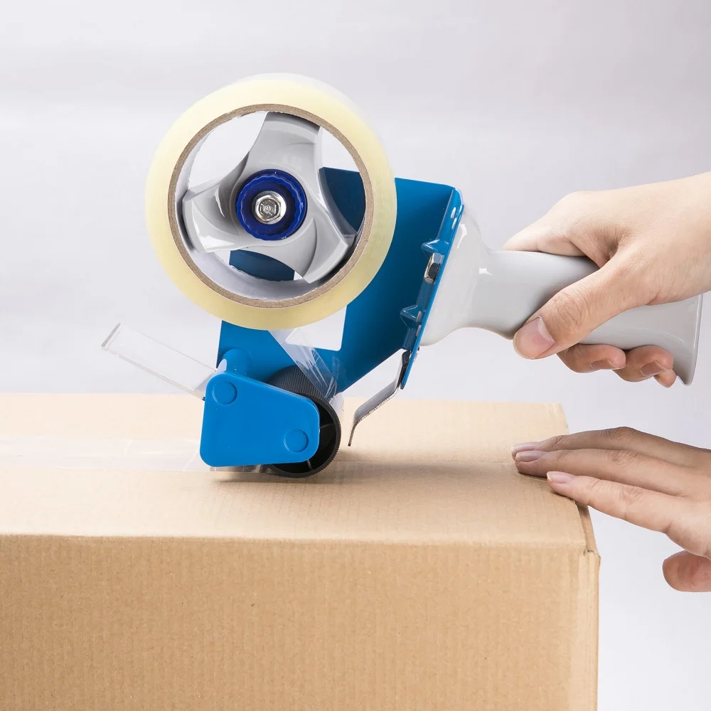 Heavy Duty Packaging Tape Dispenser with Rubber Handle Cover