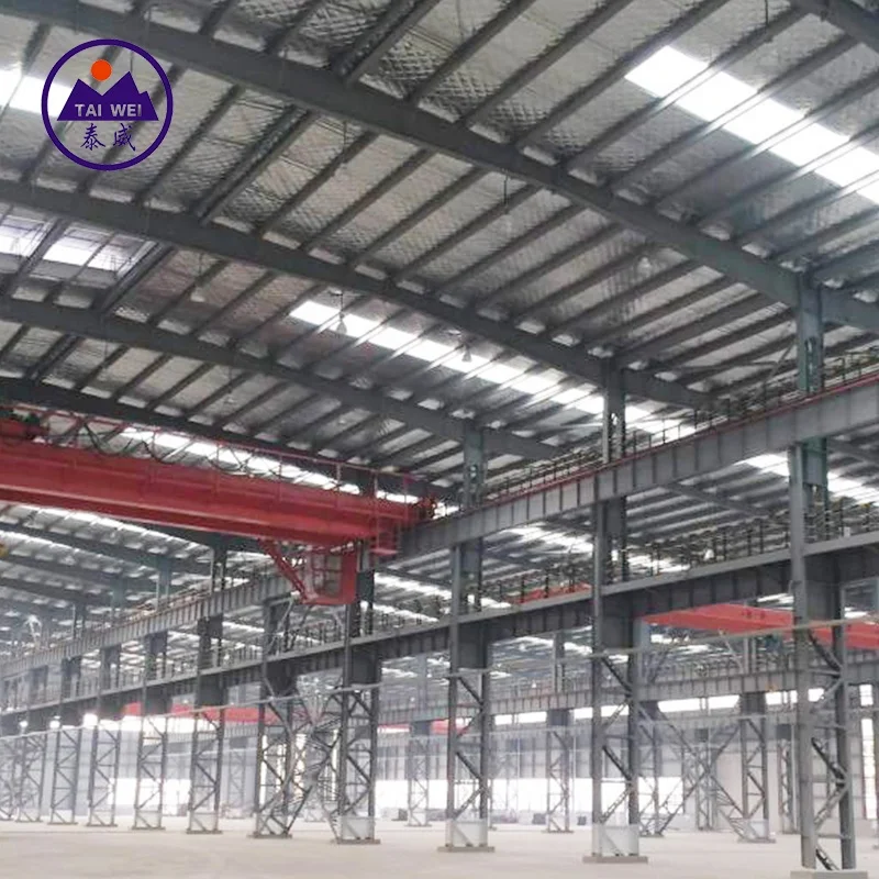 China made multi-storey prefabricada Large-span estructura metalica nave industriales for sale and rent