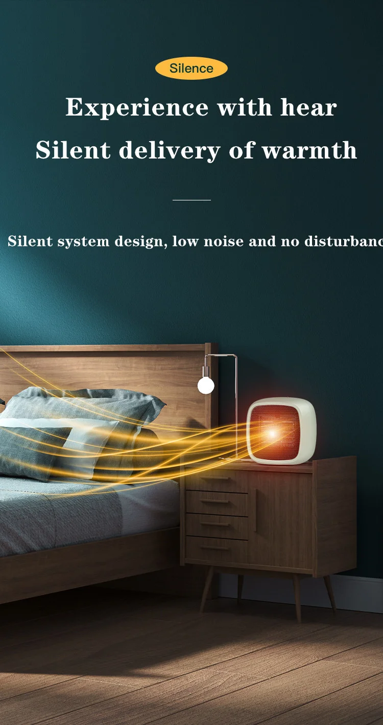 Hot Air Heater Fan Household PTC Electric Rechargeable Small Heater With Heating And Fan Winter Warm