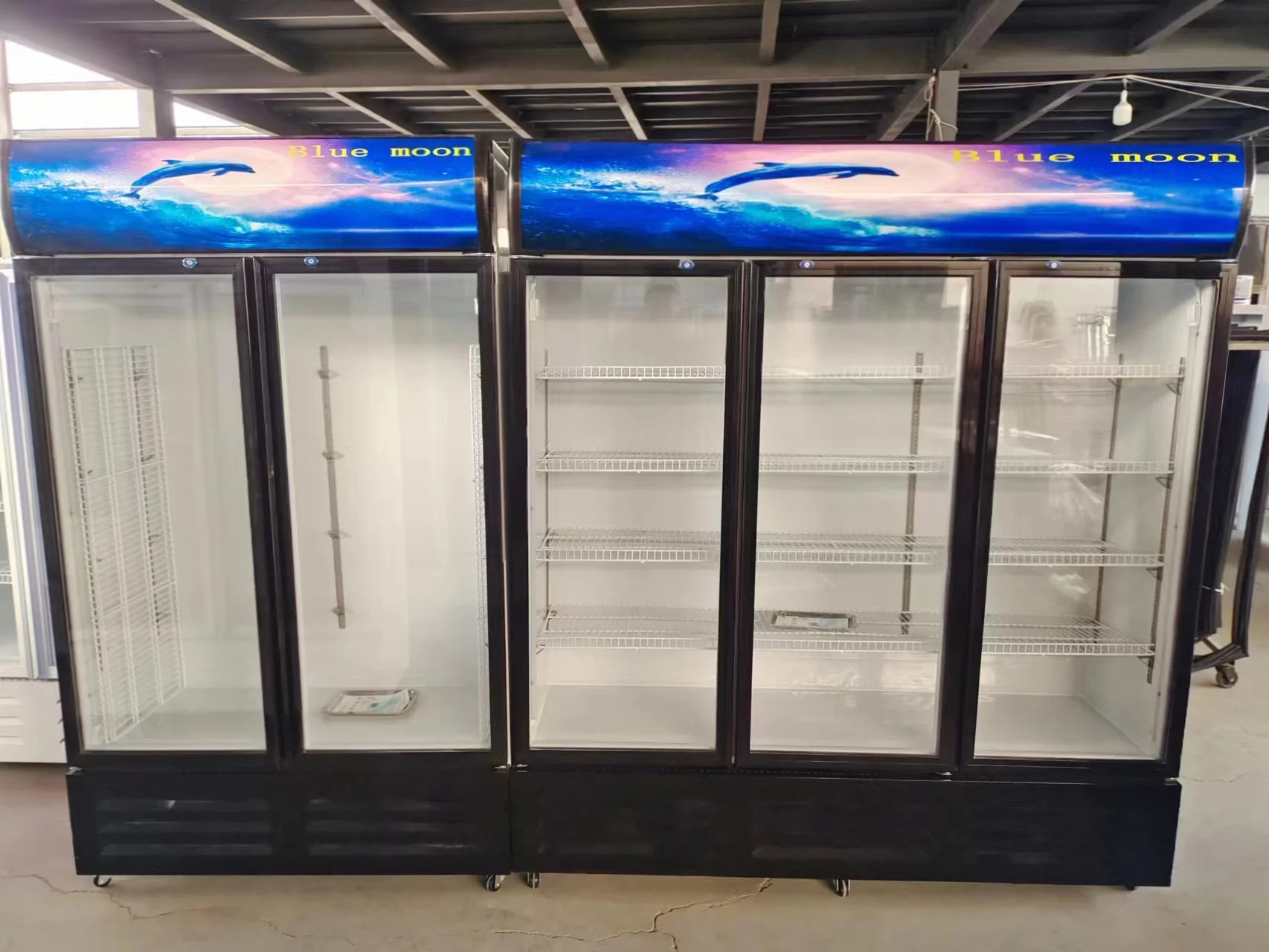 globel delivery pepsi Commercial Cola Upright Showcase beverage Refrigerator Drink Glass Door Cooler