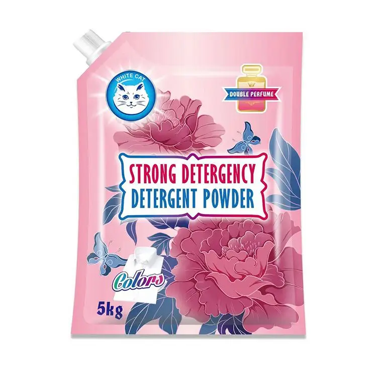 Bulk high Density OEM super bright washing detergent Laundry powder factory soap powder