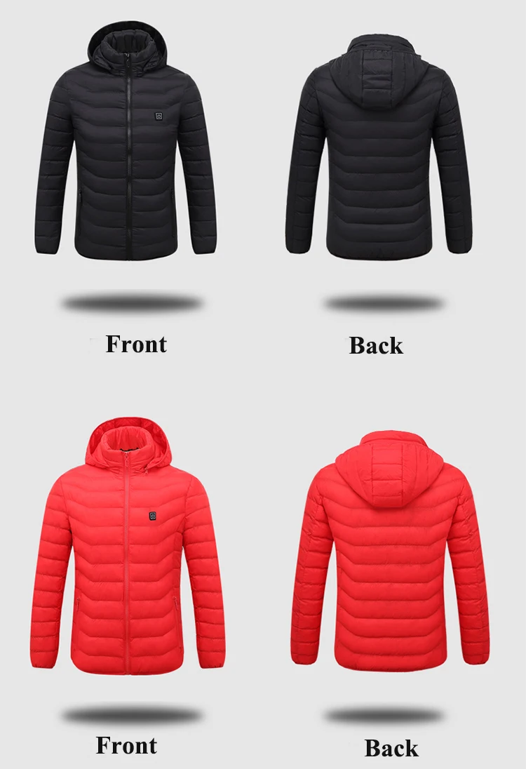 Power bank heated windbreaker jacket mens heated jacket for women men winter jackets russia winter coats russian coat winter
