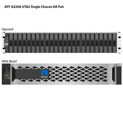 AFF-A220 NetApp AFF-A220 Nas SAS HA/Dual Node Filer Premium Bundle w/ x24 X356A-R6 3.84TB SSD