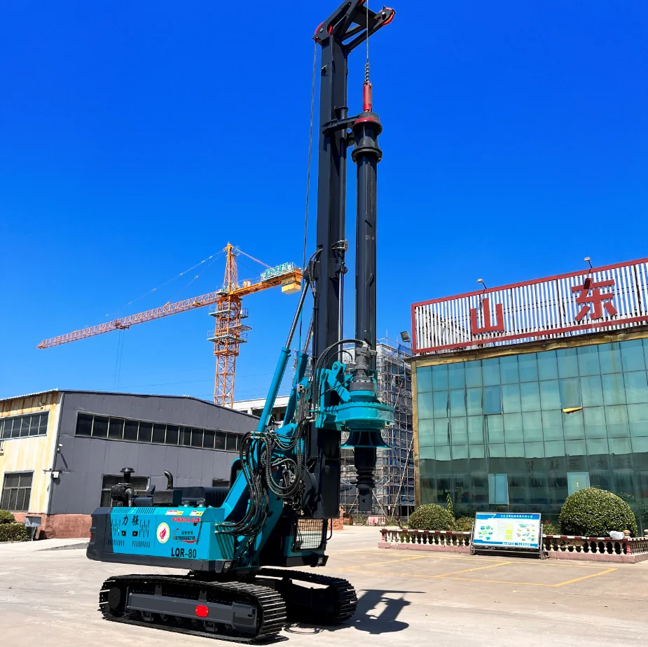 SDLQ Crawler Type Machine Lock Bar Pile Driver LQR-60 15m Small Pile Driving Machine LQR-80 Mini Hydraulic Static Excavator