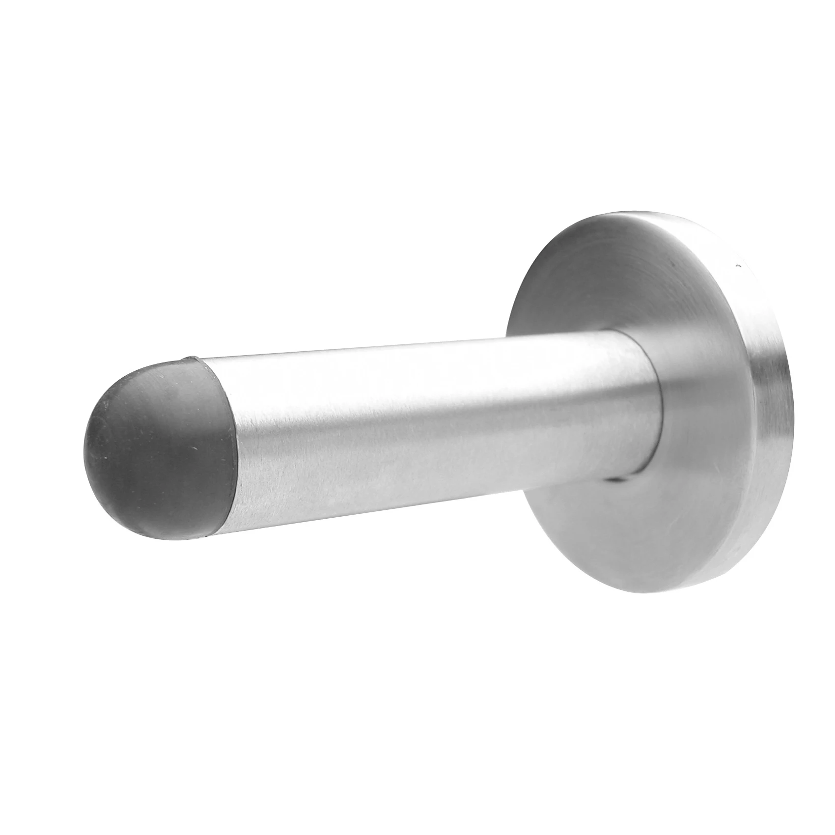 STAINLESS STEEL WALL MOUNTED DOOR STOP WITH RUBBER SSS