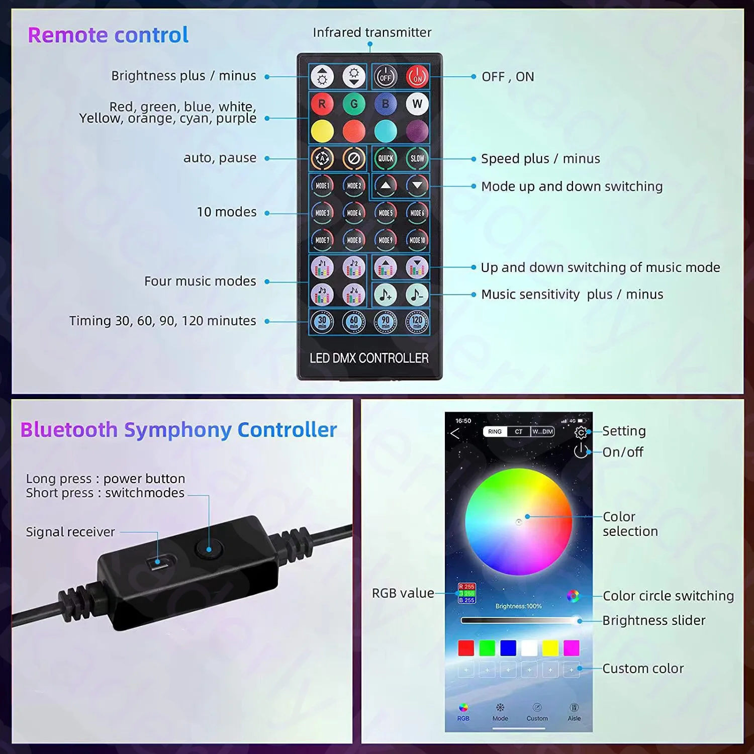 Magic Rectangle Building Table Lamp RGB Color Night Light APP Control Cube Nordic Bedroom Desk Lamp Decoration LED Acrylic Lamp