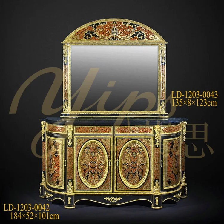  Yips LD-1203-0042 Duke серии Смола резьба ручной росписью золотом-листьев обеденный стол-номер класса люкс шкафа шведского