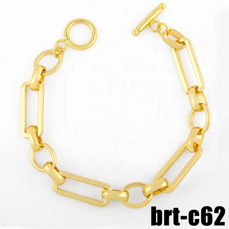 PJ-C430 Personalized simple title Baby bracelet with diamond heart lock adjustable gold plated bracelet