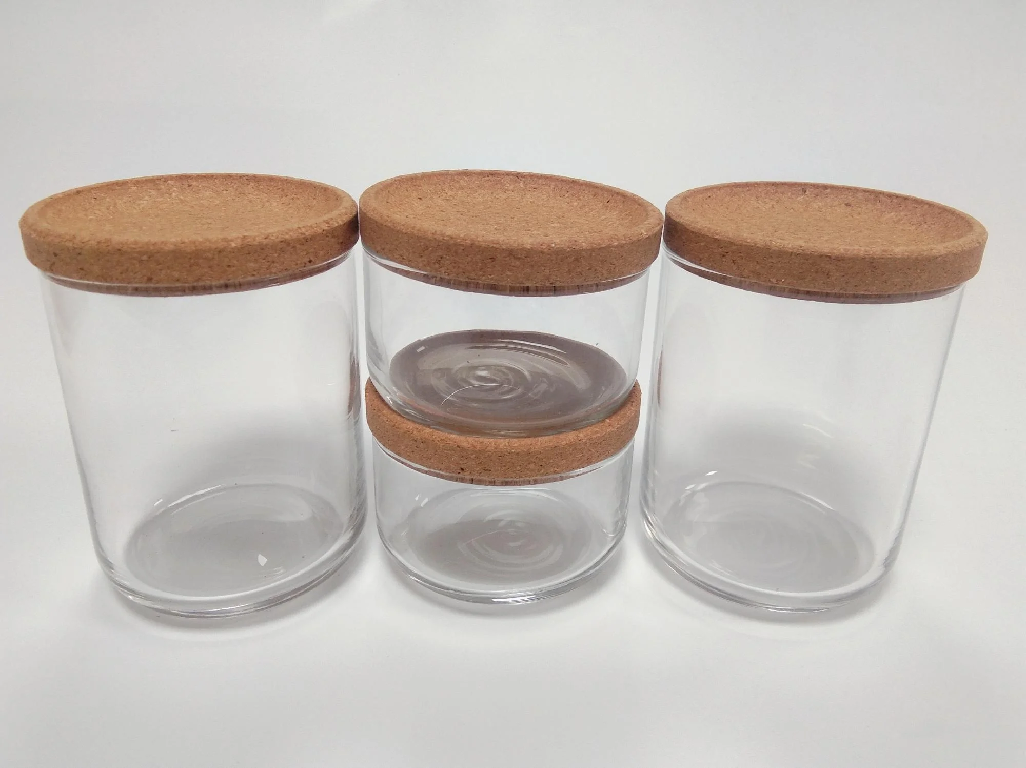 2022 Kitchen Storage Bottle Cork Lid Drinking Glass Bottle with  Cork Cup Flip Top