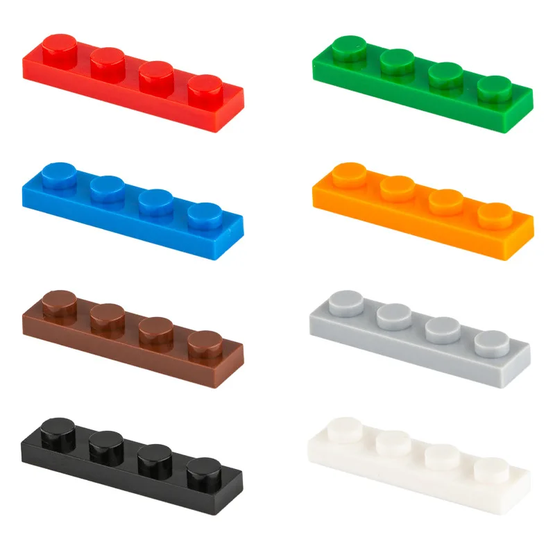Wholesale High-quality Small Particle Assembled Building Blocks Bulk Parts Board, 1x4 Hole Thin Sheet Building Block Accessories