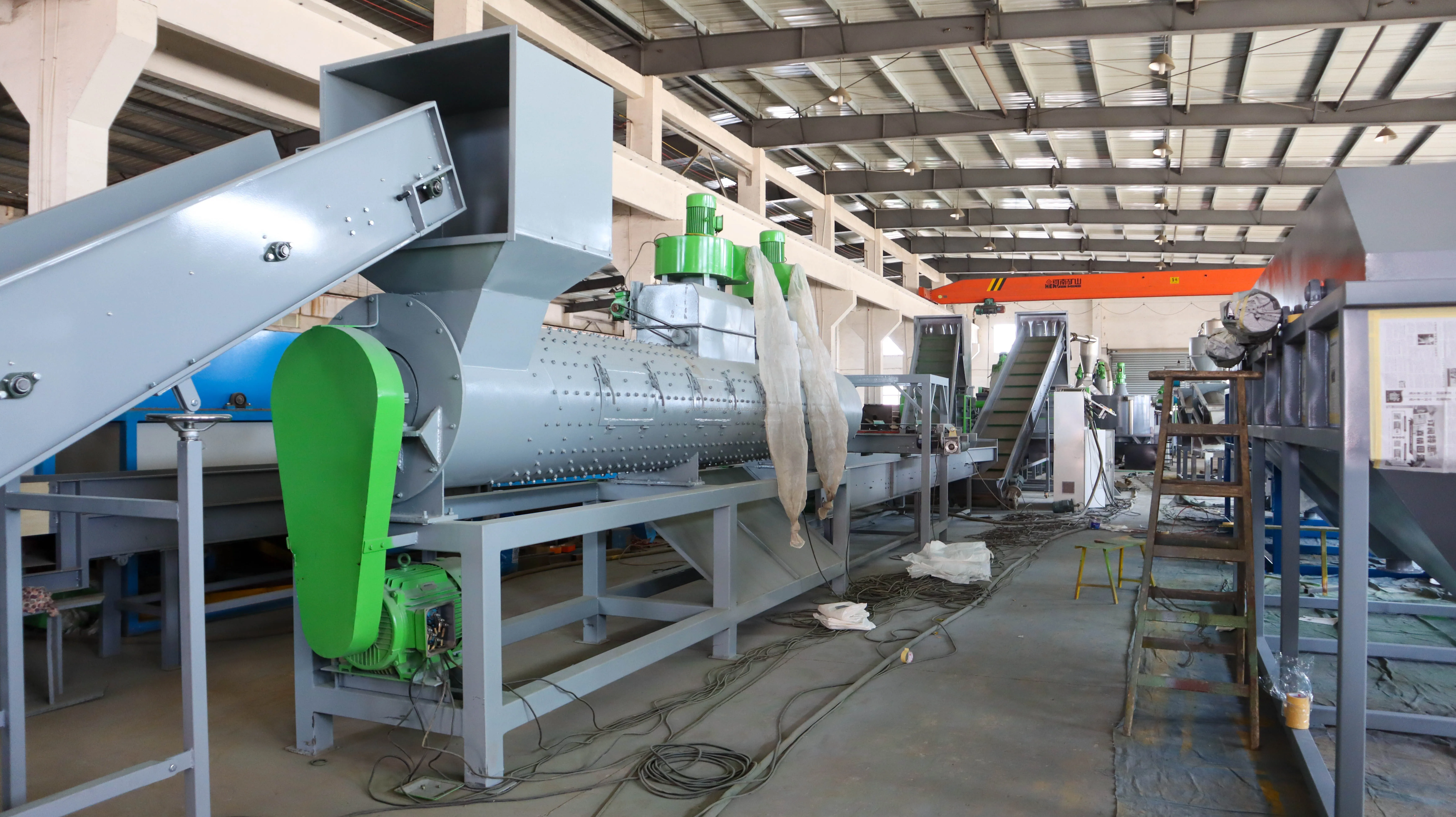 300-5000kg/h waste plastic PET bottle crushing washing recycling machine line