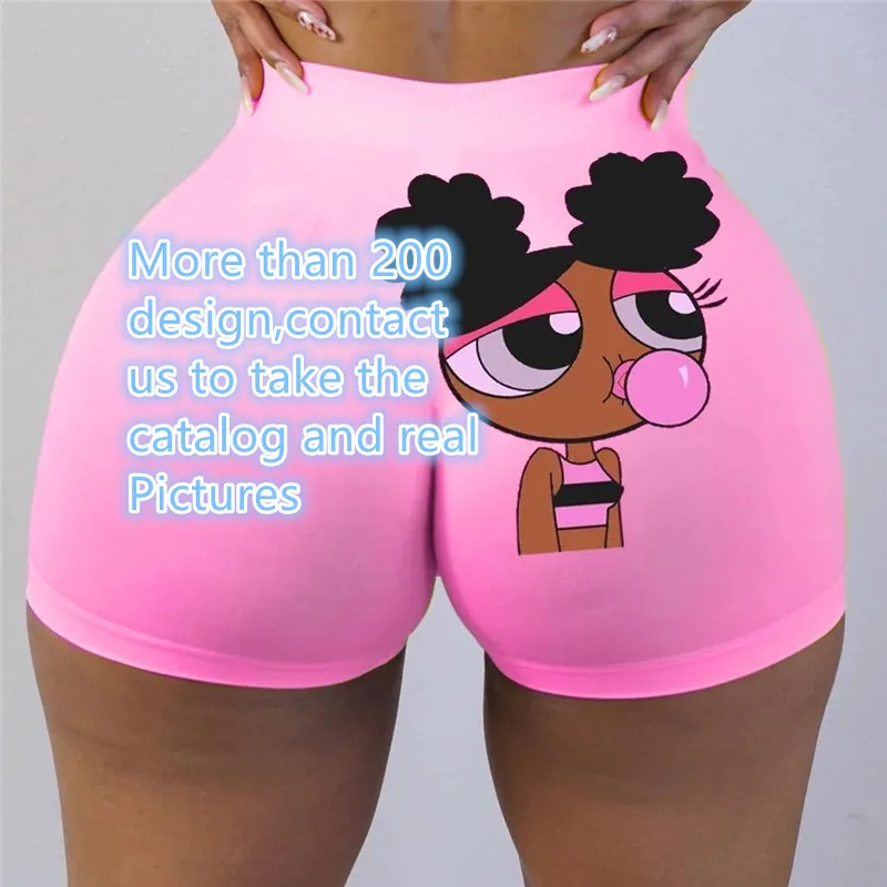 Good Quality Running Shorts Custom Logo Women Biker Shorts Good Stretchy Booty Fitness Ladies Solid Color Gym Shorts Women