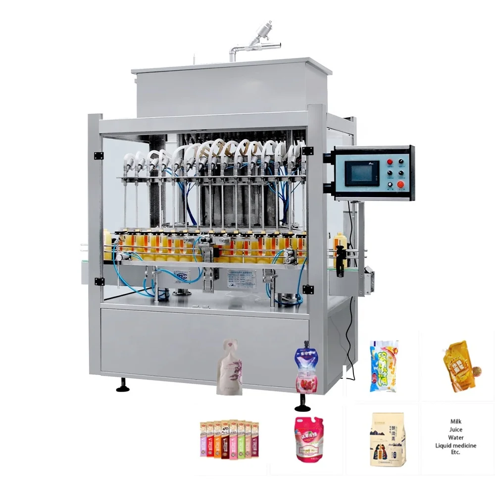 J & Ben 1000-3000BPH full or semi-auto soda/ice cream/chili sauce paste filling automatic machine in china