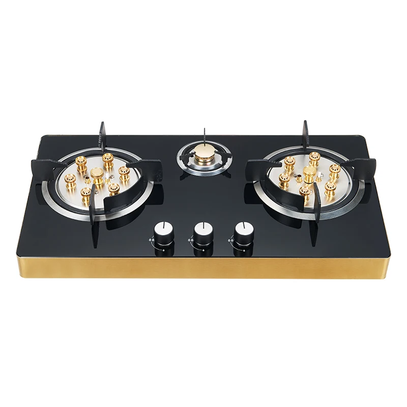 Professional Manufacturer Oem 3 Burner Gas Stove Energy Saving Tempered Glass Table Gas Hob Stove
