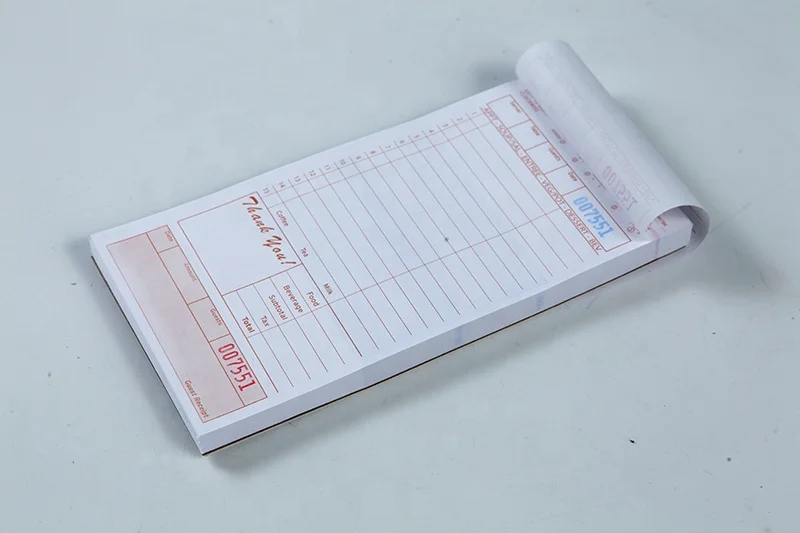 CT-T4997BK good quality restaurant duplicate carbonless waiter pads