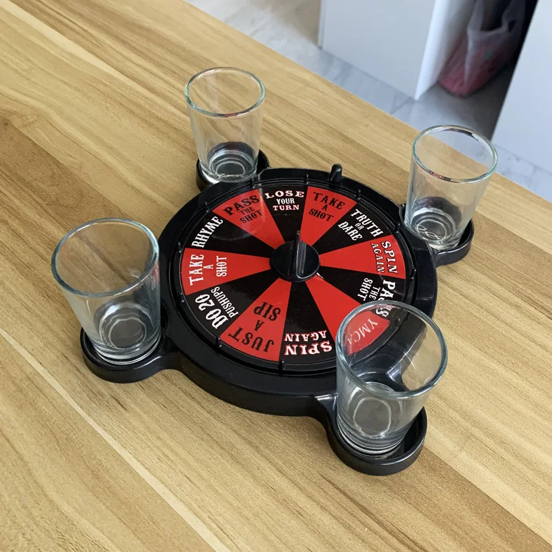 Roulette Shots Drinking Games Set  Party with Glass Shots Adult Game for Adults