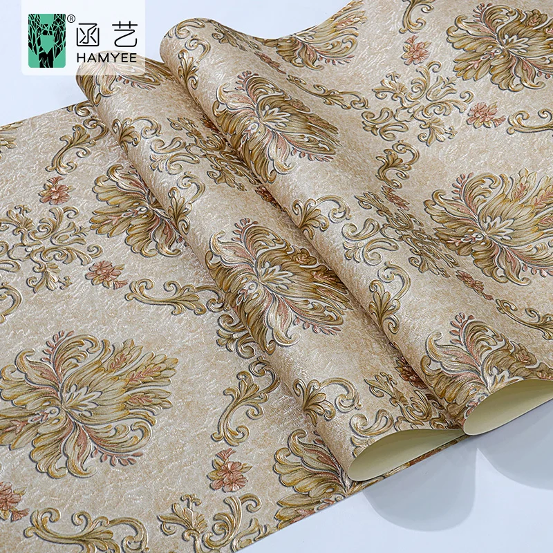 0.53m width pvc non woven coating house 3d wall papers home decor wallpaper