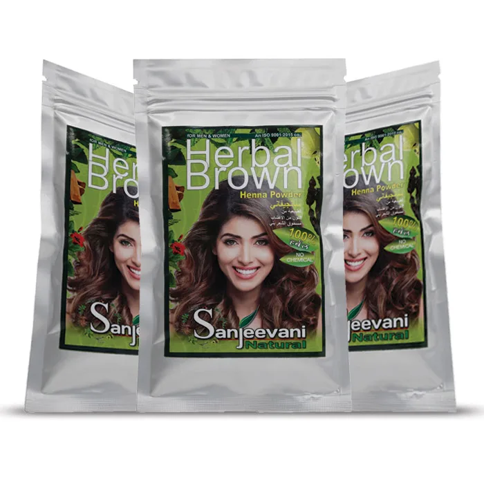 Natural Herbal Henna Brown Bulk Exporter Hair Dye Fast Black Hair Shampoo Women Men hair dye color