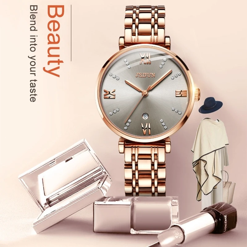 Reselling no Shopify Women Fashion Waterproof Ultra-thin Quartz Watch Women Wrist Digital Quartz Watches