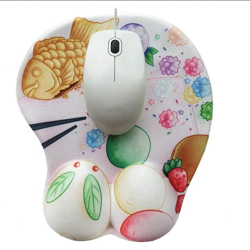 Mousepad 3D Anime Mouse Pad - Anime Gaming Mousepad Wrist Rest Desk Mat Soft Mouse Mat Silicon Gel Desk Pad Anti-Slip Office Mat