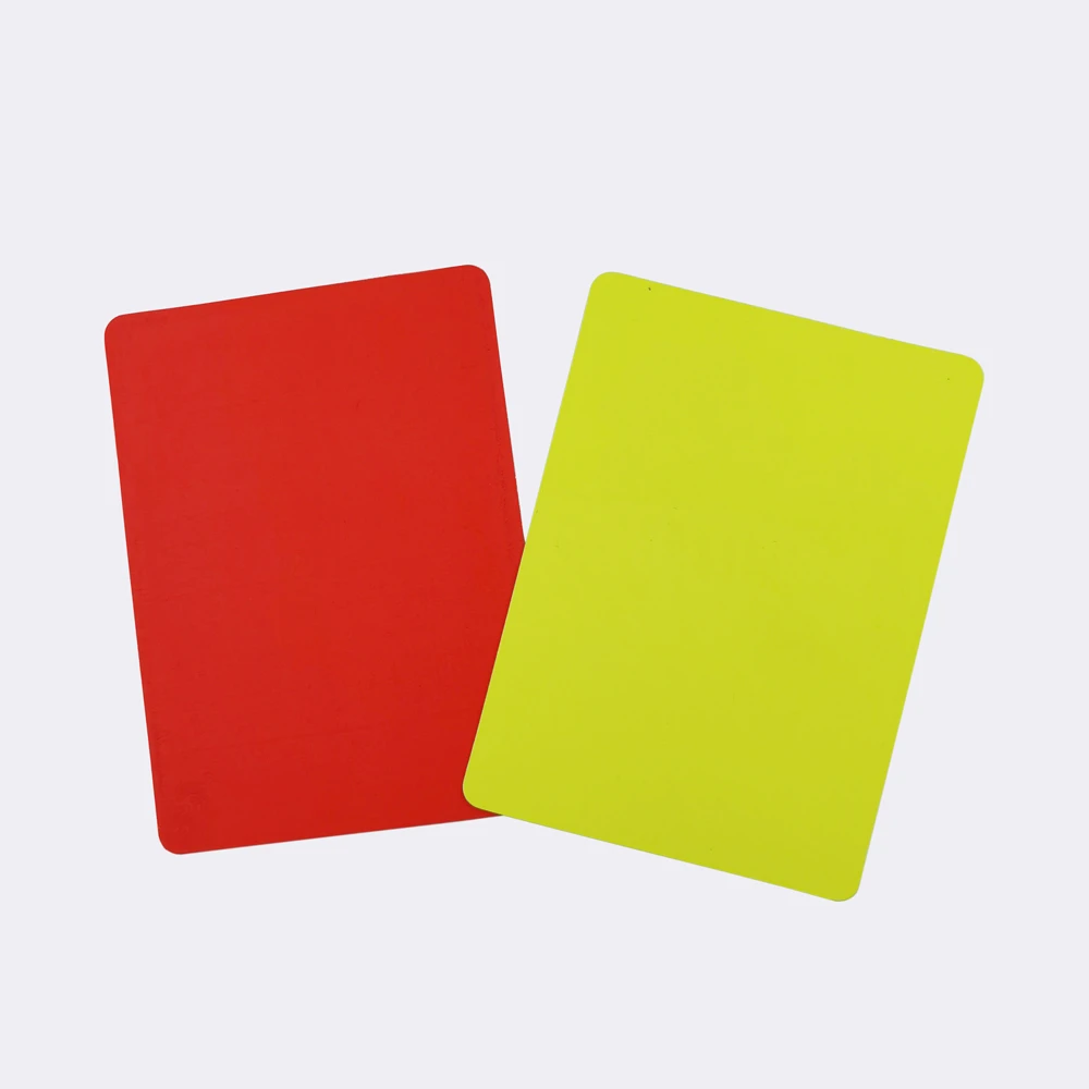 New Sport Football Notebook Neon Soccer Referee Waring Cards Referee Wallet with Red and Yellow Card Set