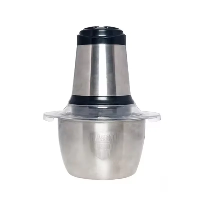 Custom logo 2L Meat Grinder Meat Grinding Stainless Steel Blades Food Choppers  Cutting Machine kitchen Appliance