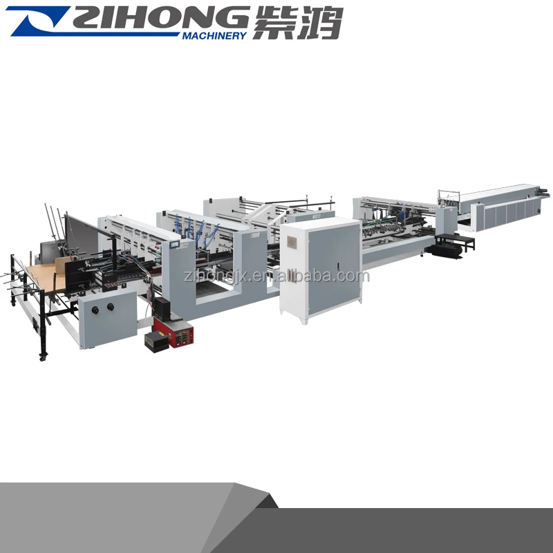 2300AC автоматическая двойная гофрированная Складная машина для склеивания коробок