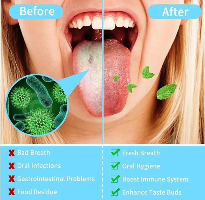 
Hot Selling Zero Waste Premium Hygienic Non-Synthetic Grip Stainless Steel Tongue Cleaner Scraper 
