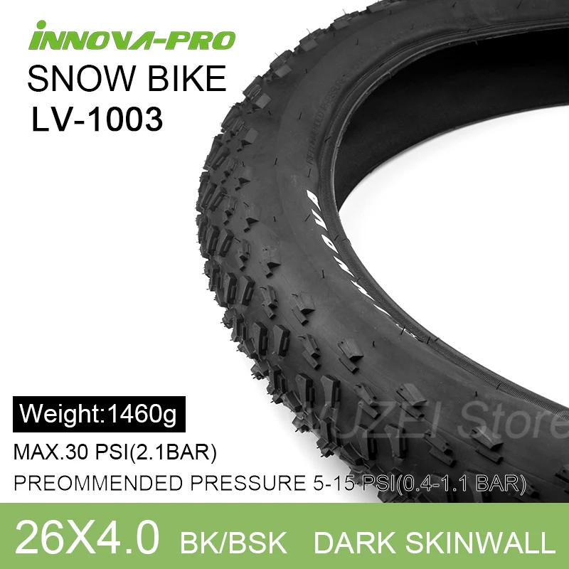 INNOVA Beach Snow Bike Tires 26x4.0 26x4.8 Anti Puncture Fatbike Tyre 26 Inch E- Bike Tyres Non-slip Riding