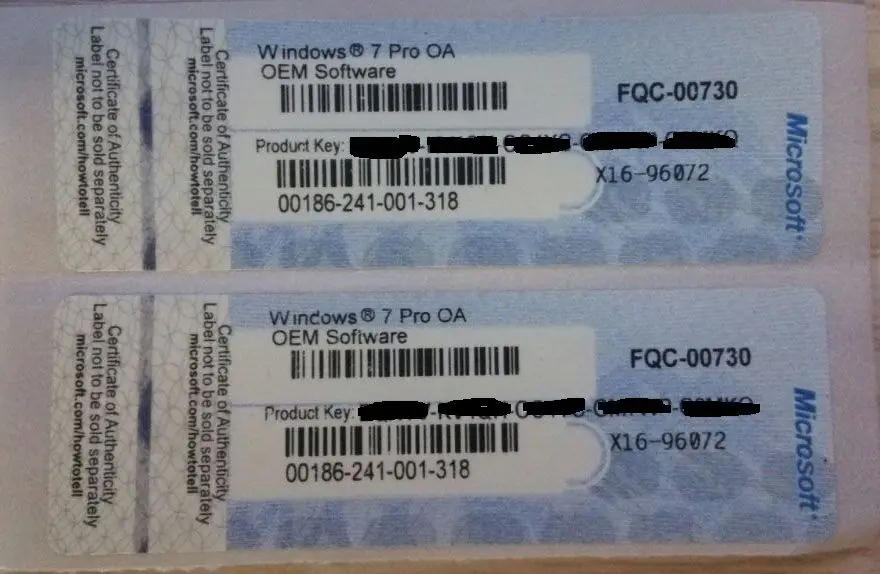  Оптовая продажа windows 7 professional win pro OEM Полный пакет английская версия Бесплатная доставка
