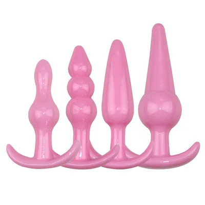 4 набора анальных стержней для точки G в сочетании с анальной пробкой для задней площадки