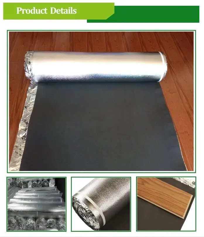 CYG TEFA 3mm IXPE underlayment for laminate floor engineering floor Solid wood floor