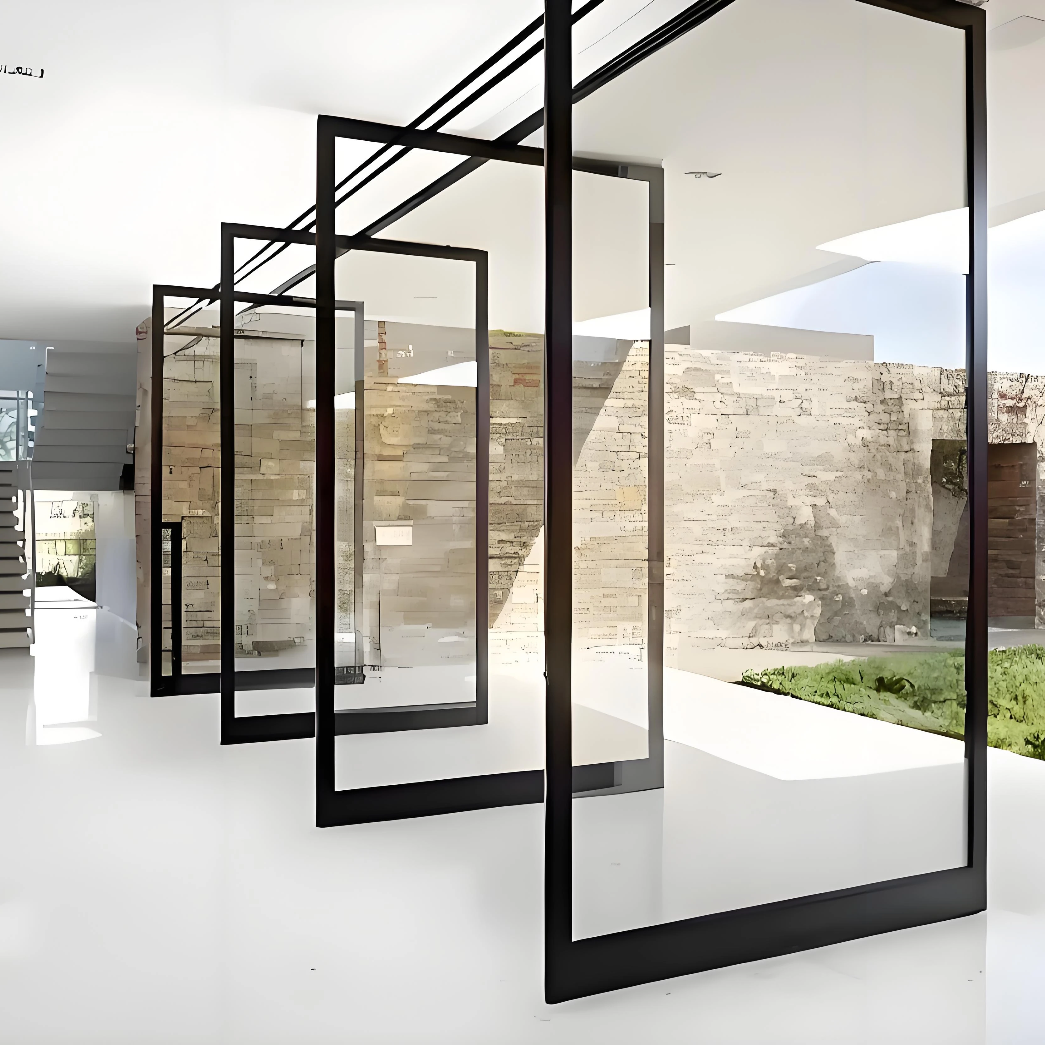 Glass Entry Pivot Design Commercial and Residential Grade Aluminum Door Made of Aluminum Alloy Modern Steel Villa Main Door