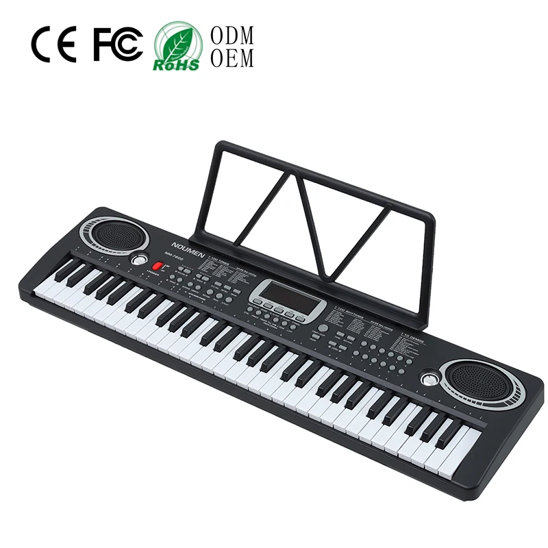 Music Instrument Electric Organ Toys 61 Keys Electronic Keyboard With Stand