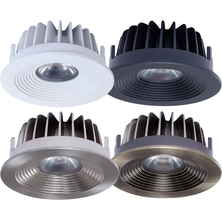 Hotel Adjustable And Rotatable Led Small Aluminum Downlight 90mm 72mm Cut Out 8 Inch Led Down light