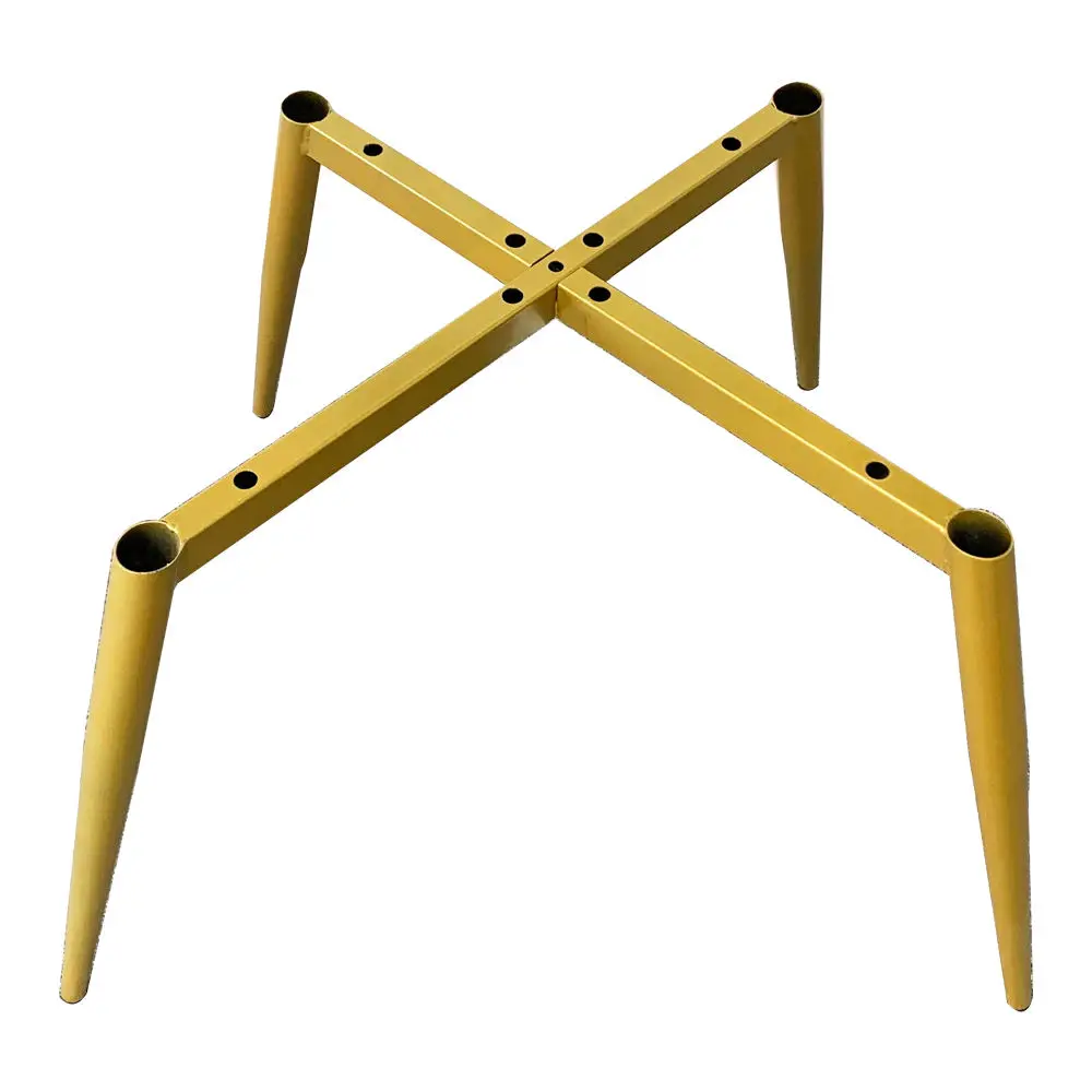 Custom universal shape modern process stainless steel, wrought iron metal table and chair frame